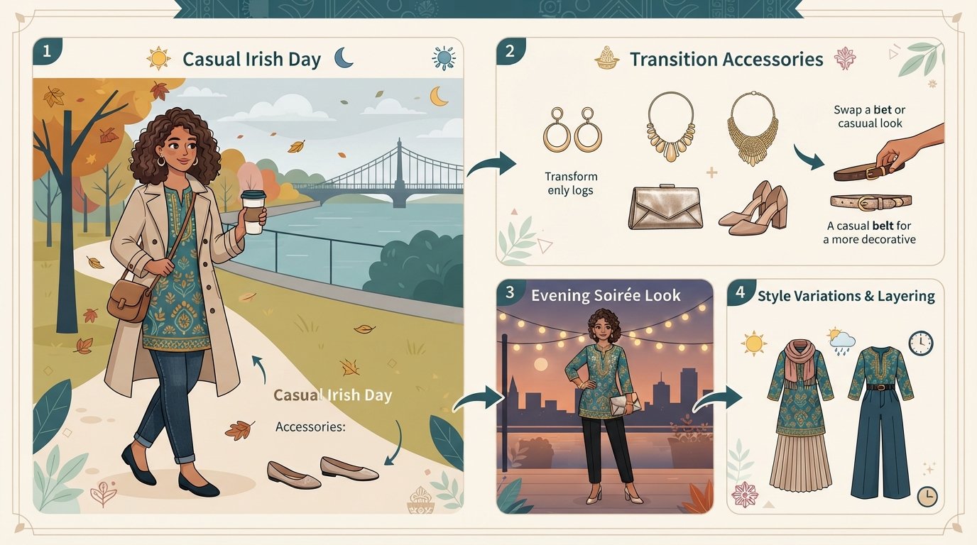 How to Effortlessly Style Your Kurti for Casual Irish Days and Evening Soirées