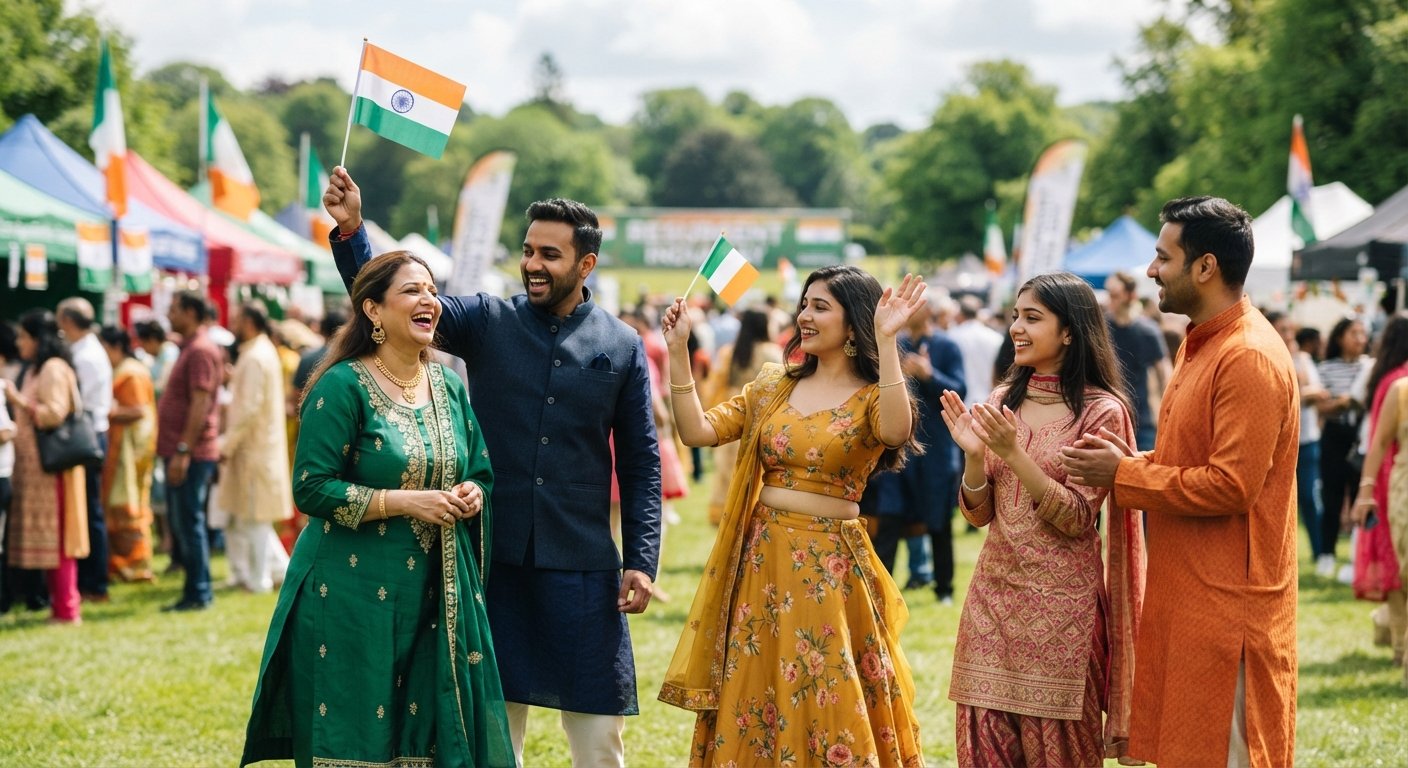 Indian Ethnic Wear Shines at Resurgent India Day in Meath