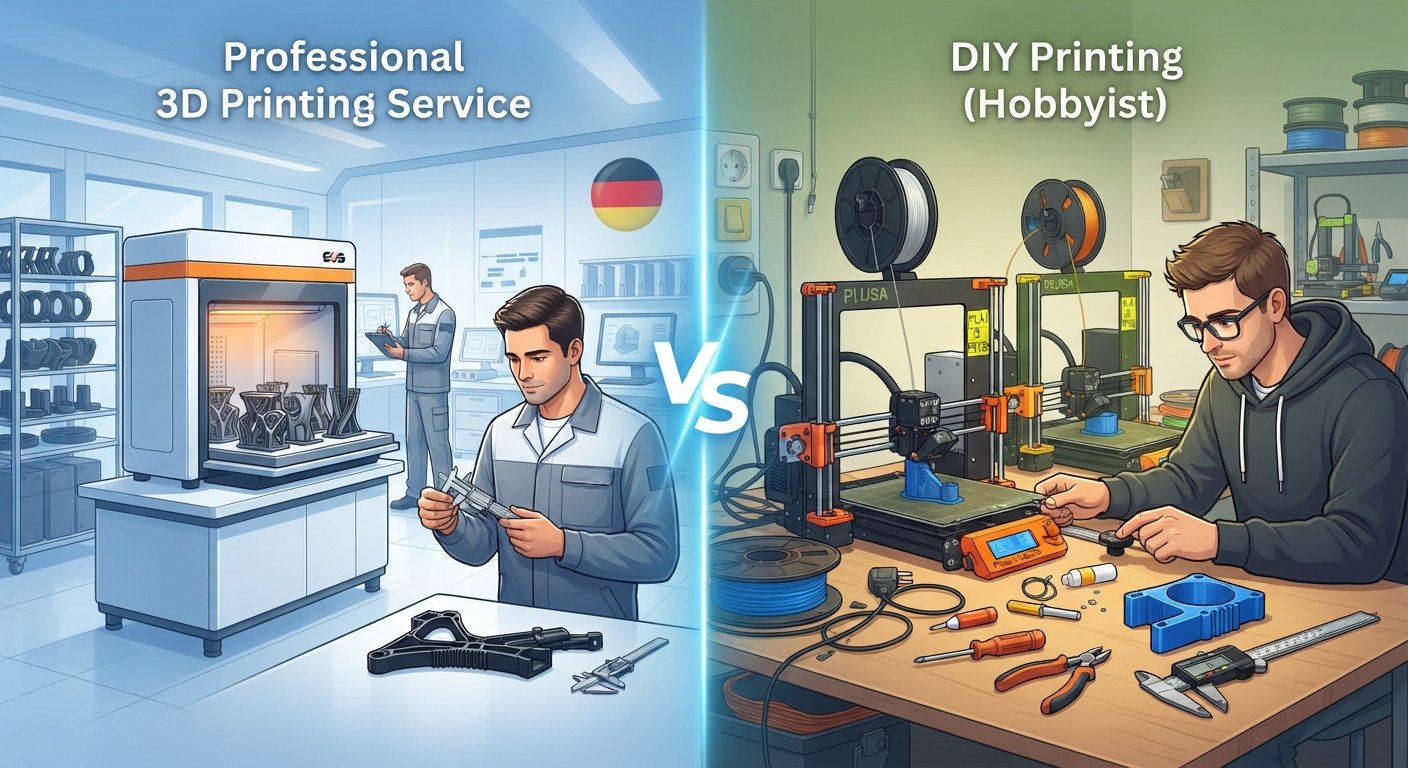 Professional 3D Printing Service vs. DIY: Precision & Cost for Small Series in Germany