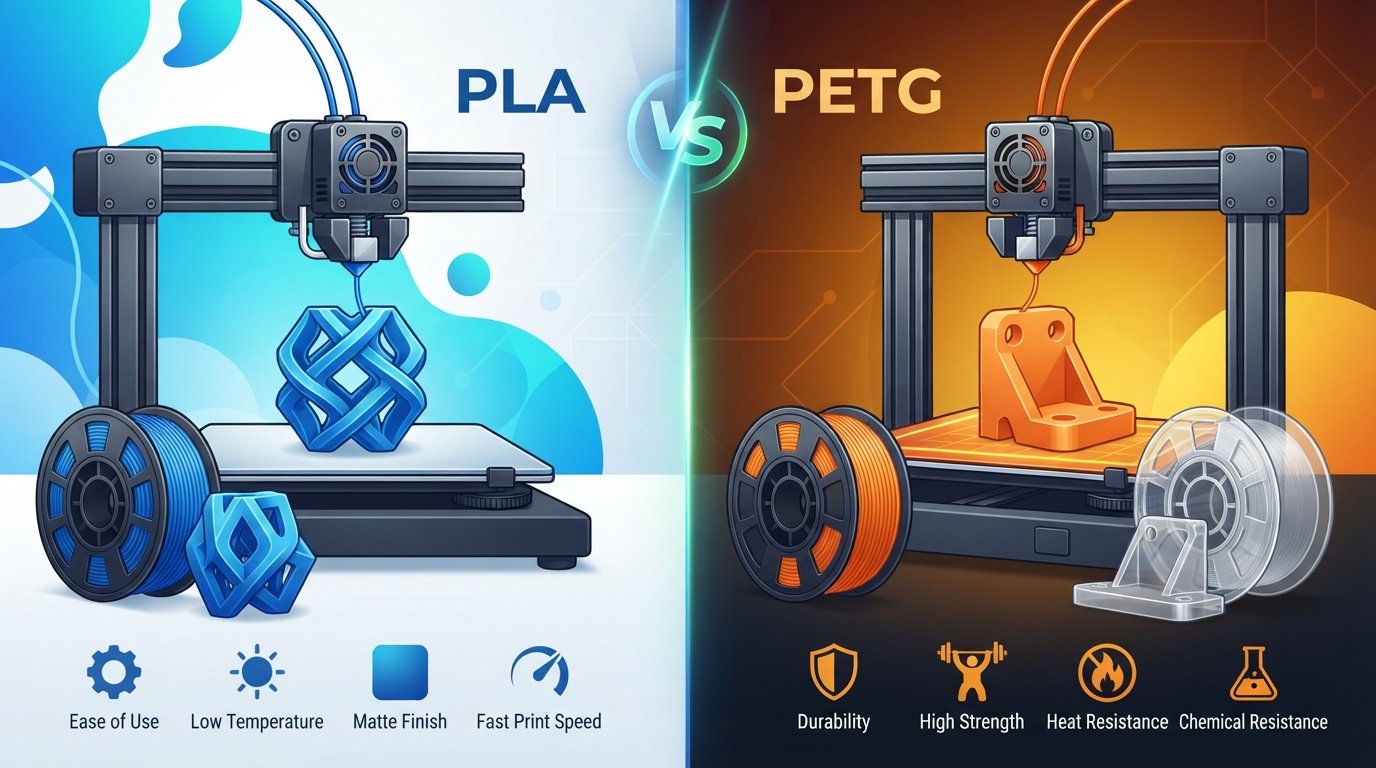 PLA vs PETG: Choosing Your Best 3D Printing Filament