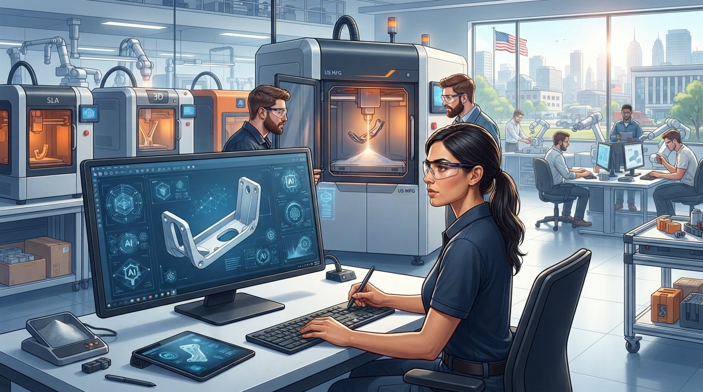 US 3D Printing Sees AI Revolution, Capacity Boom
