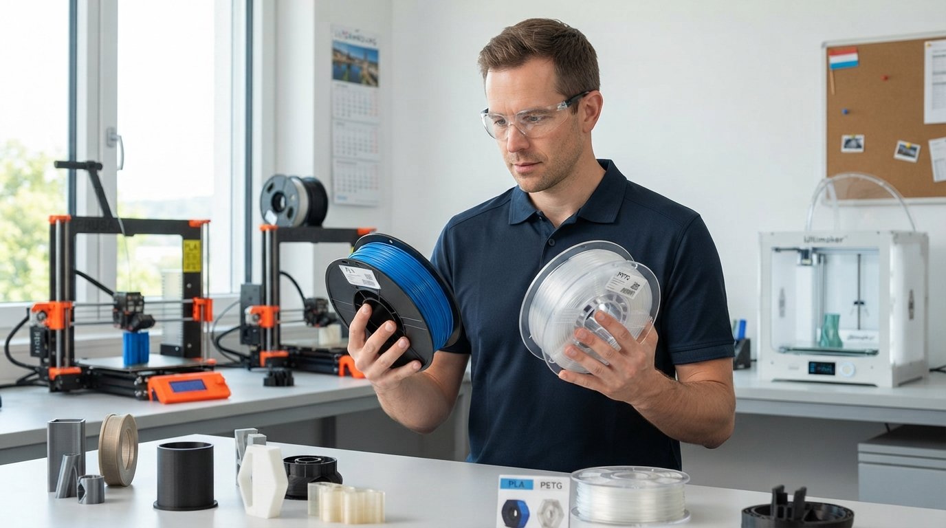 Choosing Filament: PLA vs. PETG for 3D Prints in Luxembourg