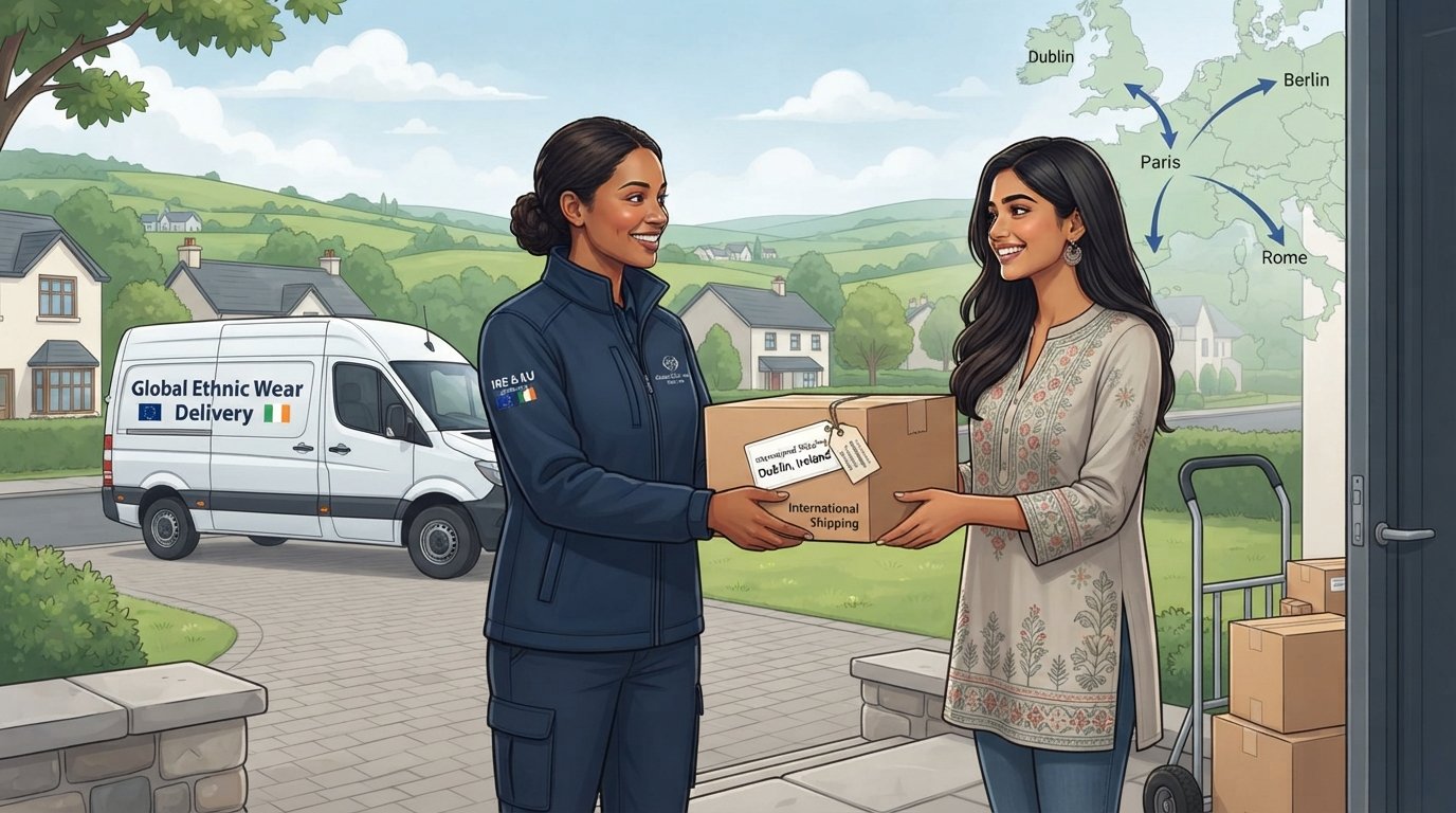 Delivery Options for Ethnic Wear Across Ireland and the EU