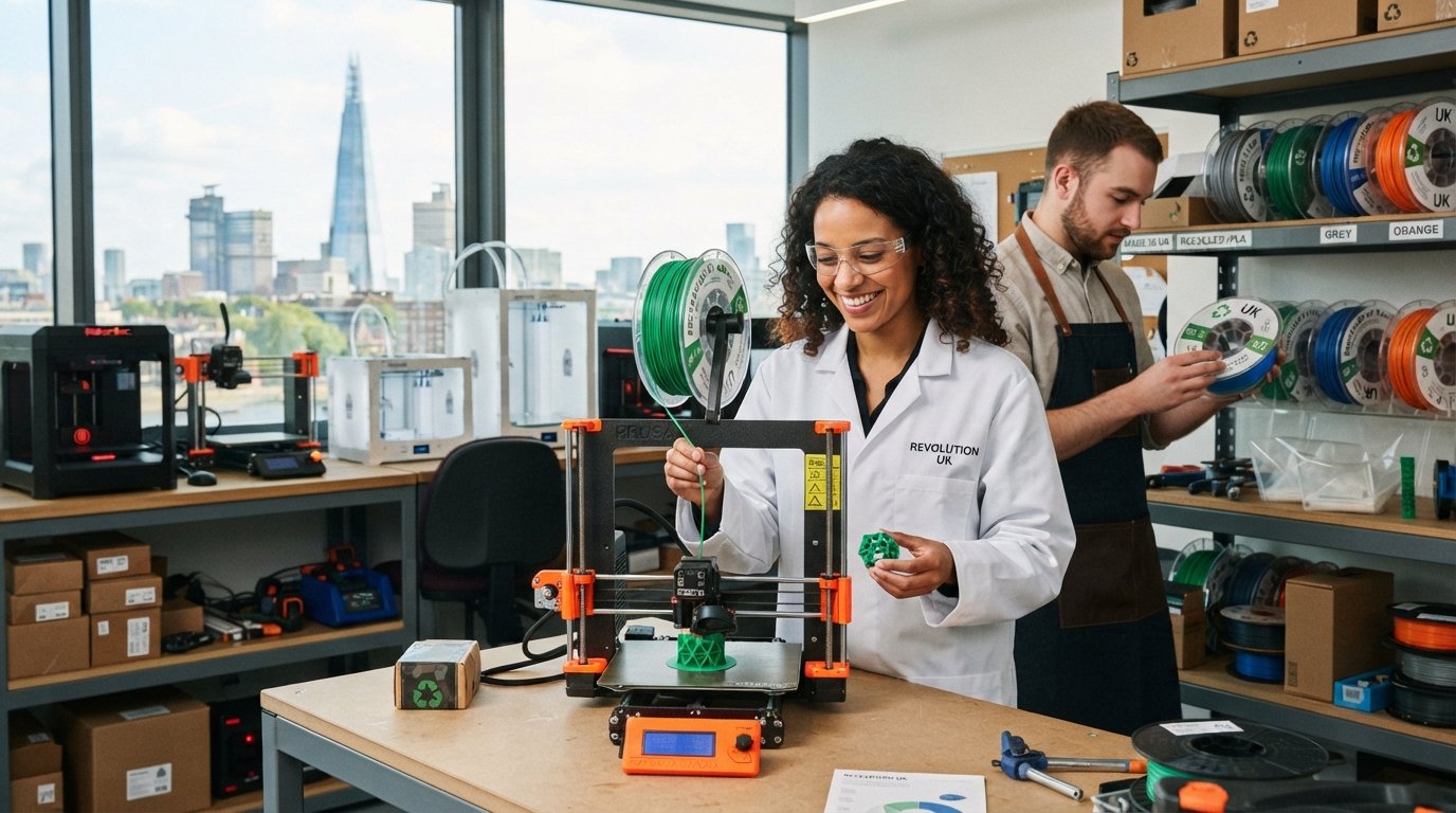 UK Pioneers Drive Sustainable 3D Printing Revolution