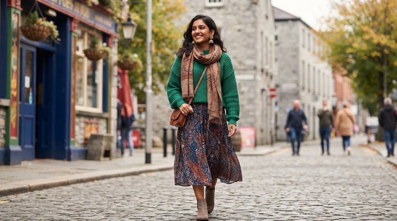 Styling Jhumkas in Ireland: From Brunch to Festive Nights