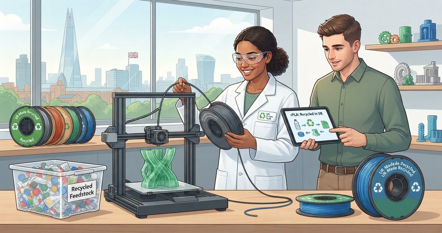 UK Pioneers Greener 3D Printing with Recycled Filaments