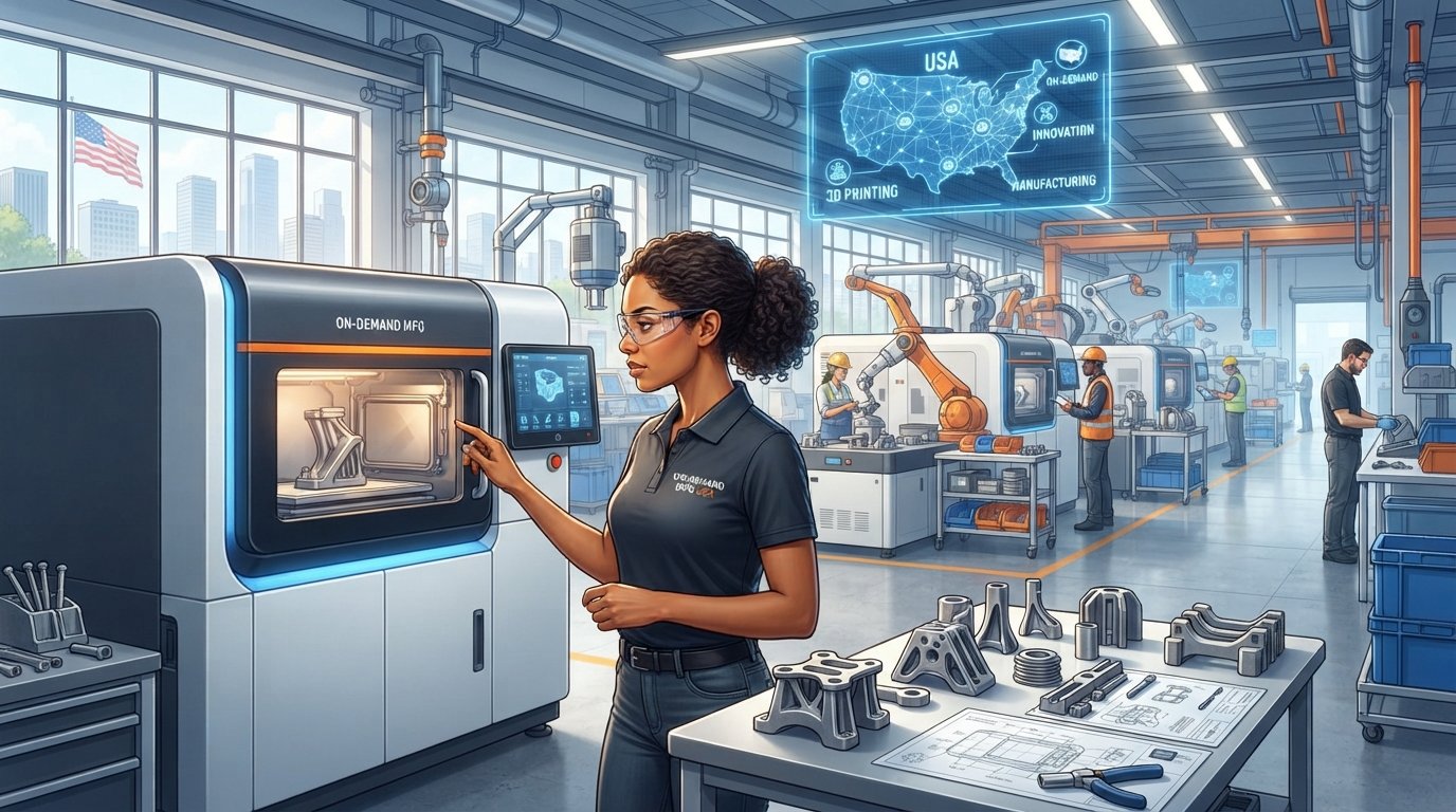 US Manufacturing Boosted by On-Demand 3D Printing
