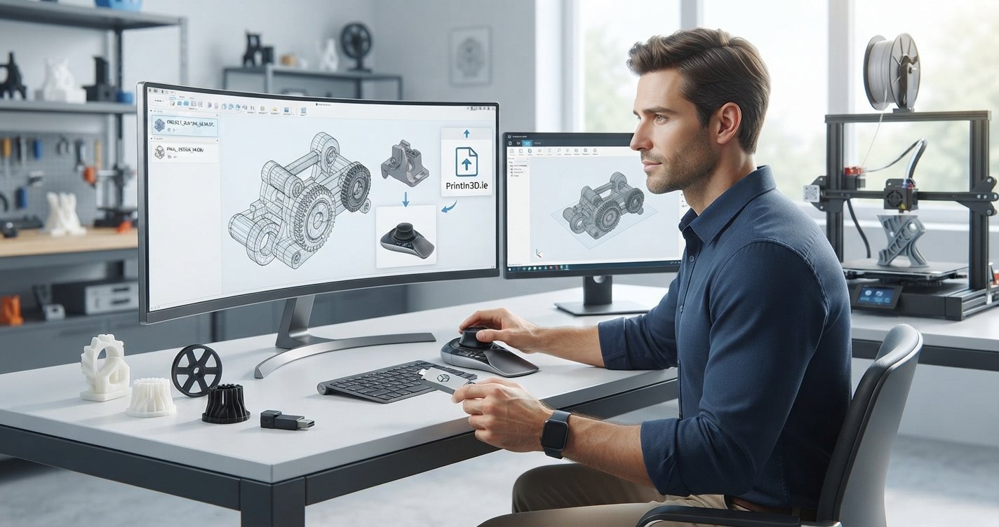 Providing 3D Files for Custom Printing to PrintIn3D.ie