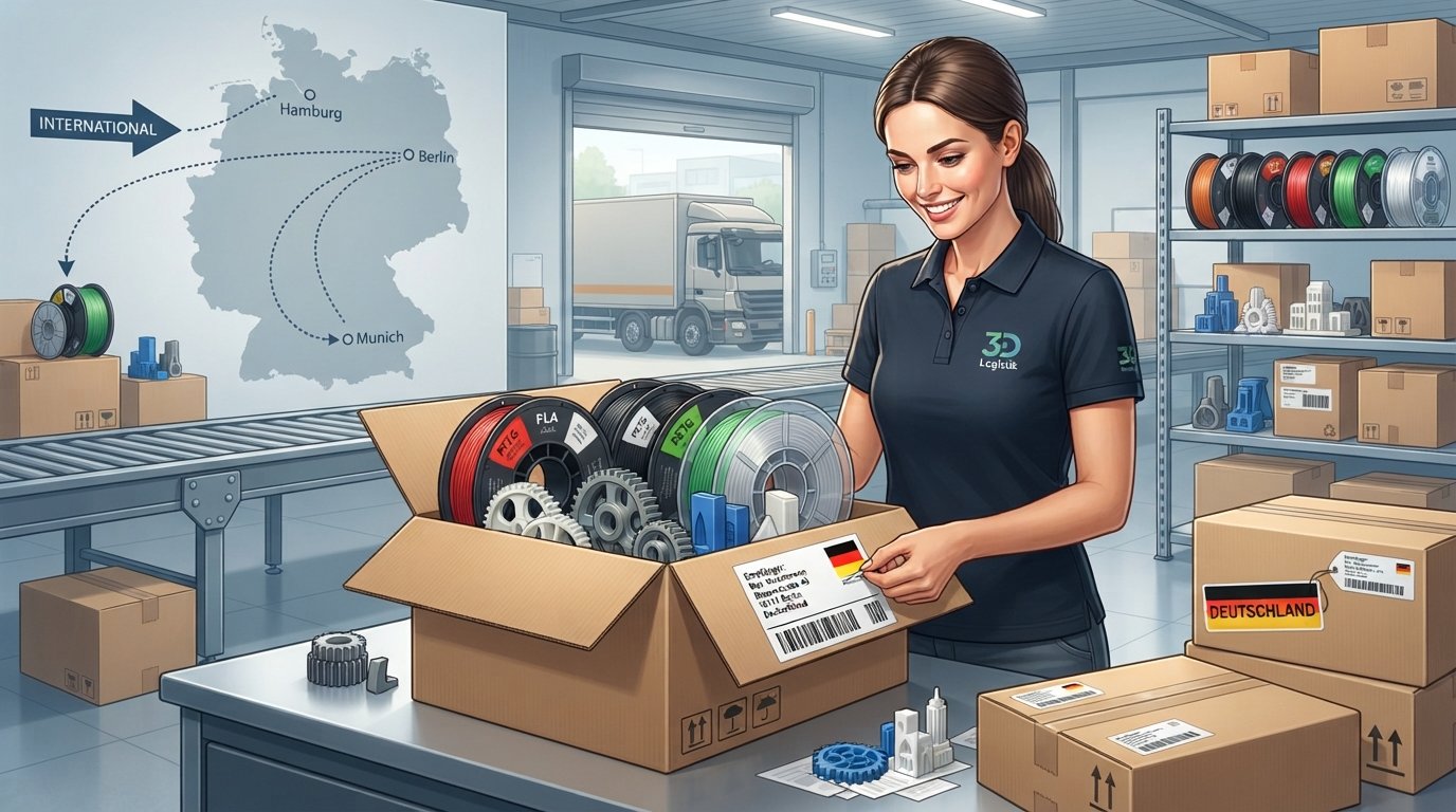 Shipping to Germany: Your 3D Prints & Filaments Delivered