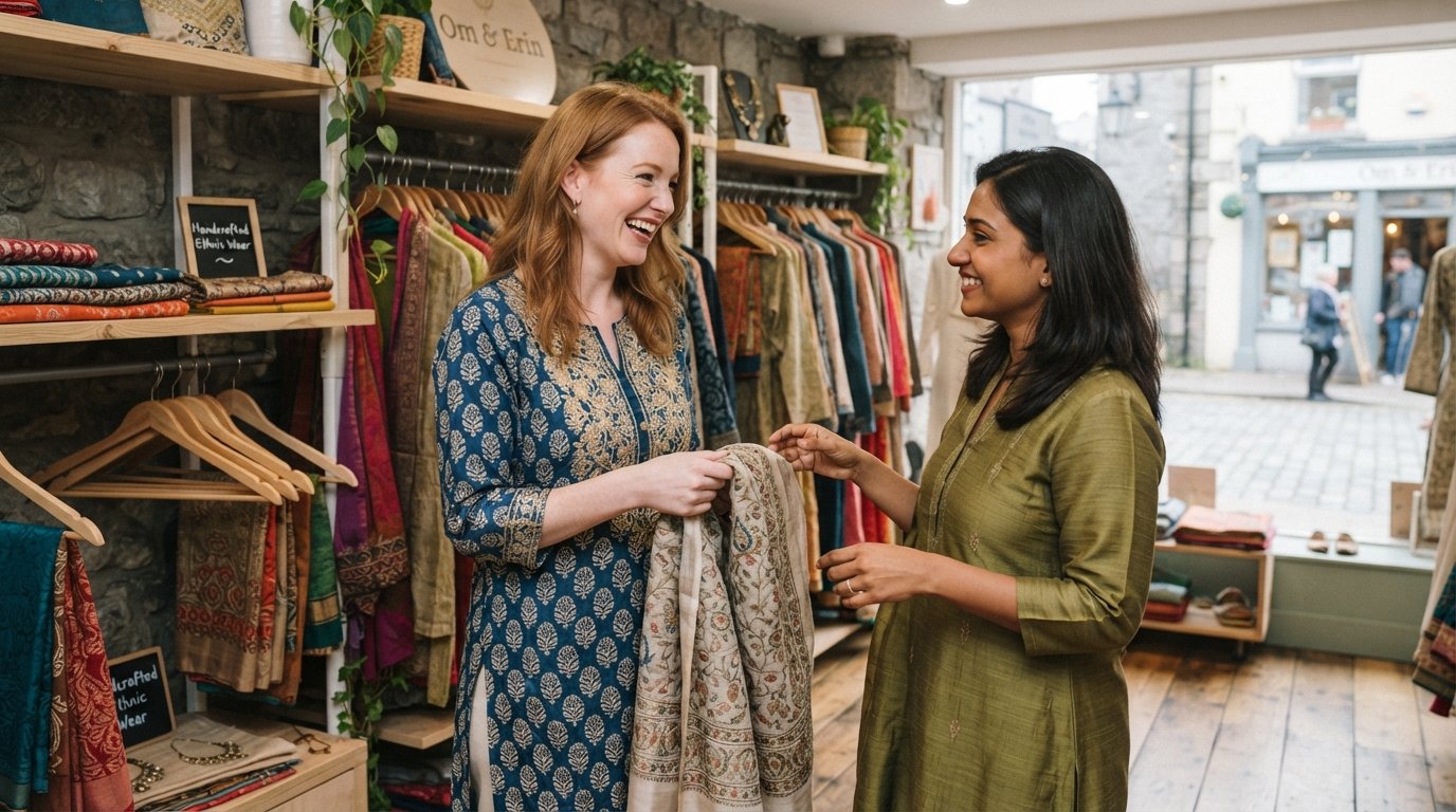 Ireland's Ethical Fashion Wave: Handcrafted Indian Ethnic Wear Shines