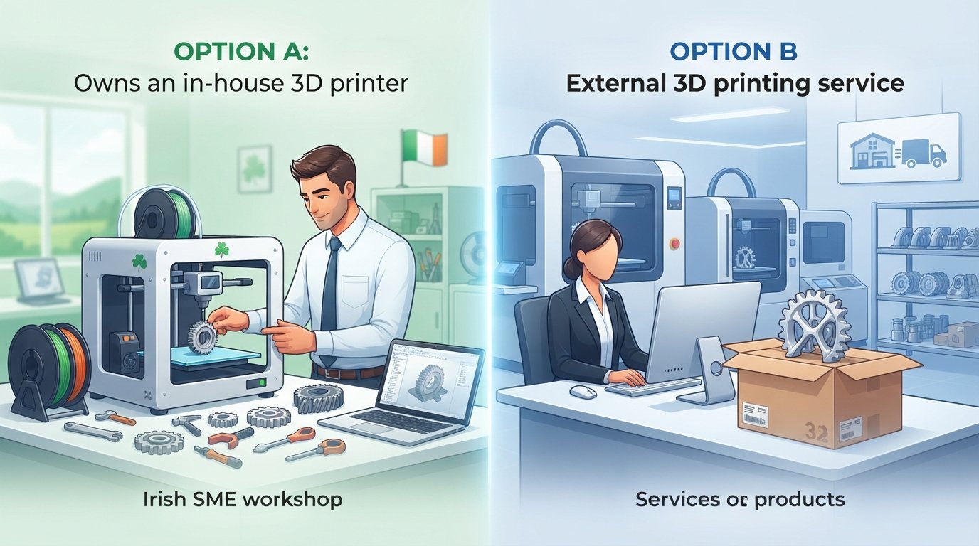 3D Printer vs. Service: Irish SME Cost-Benefit Analysis