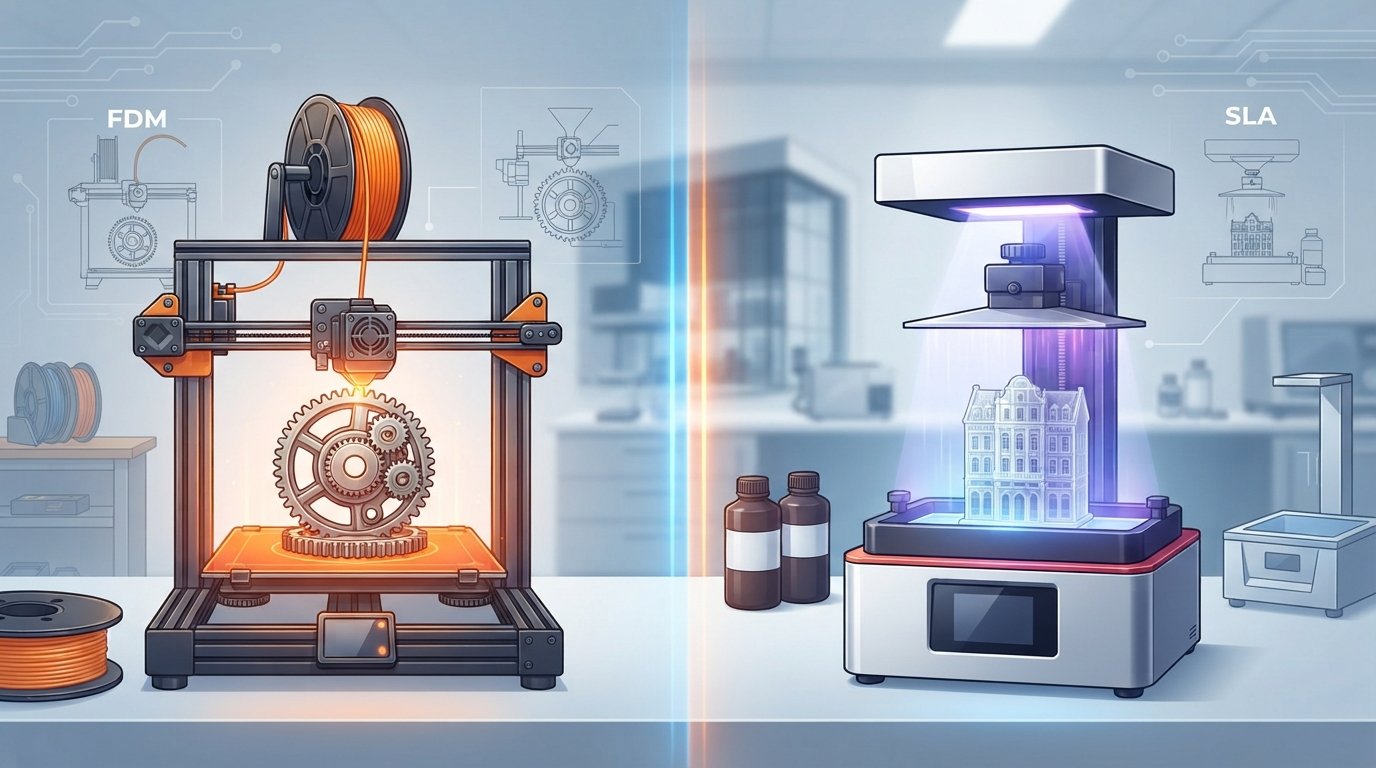FDM vs. SLA 3D Printing: Your Guide for Projects in Germany
