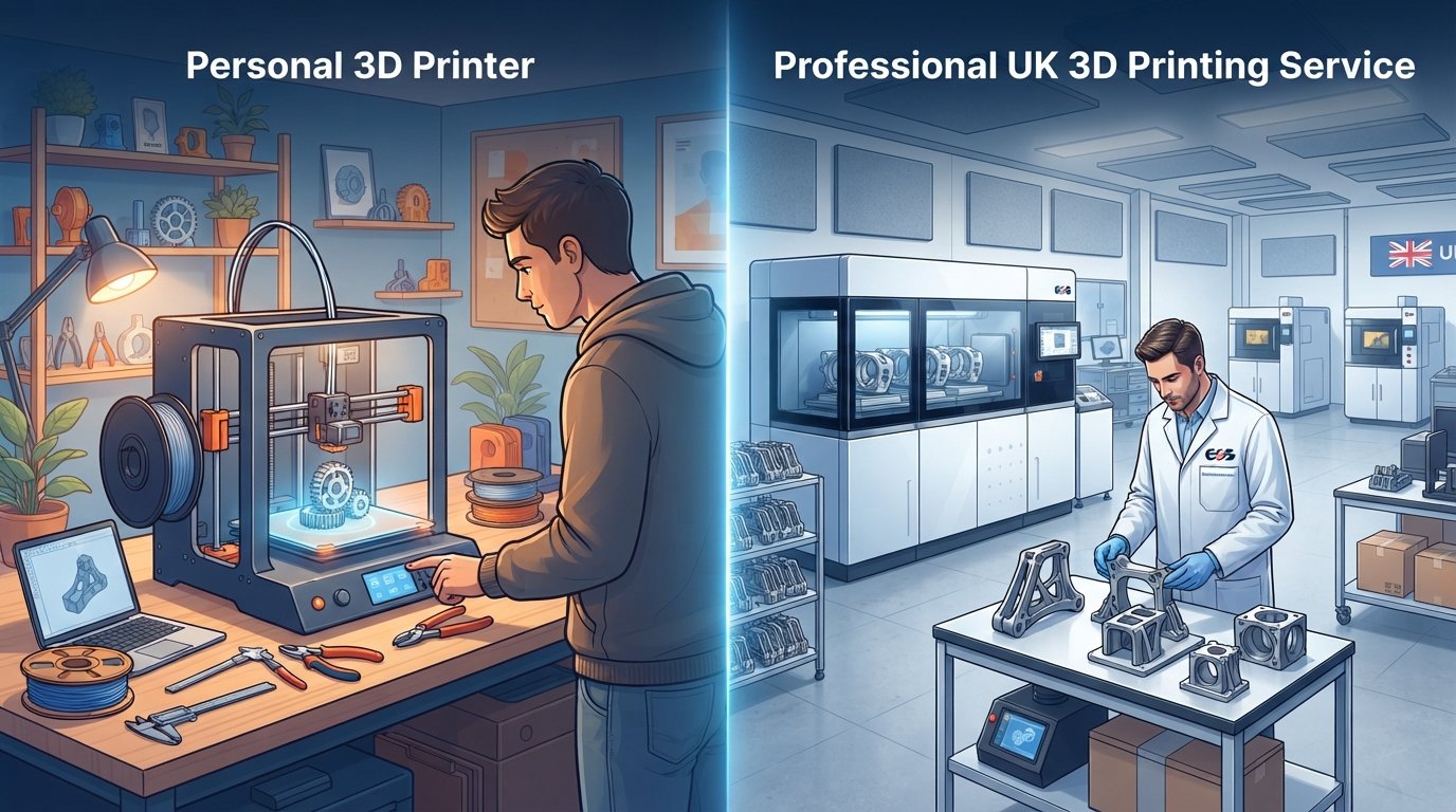 Personal 3D Printer vs. Professional UK 3D Printing Service