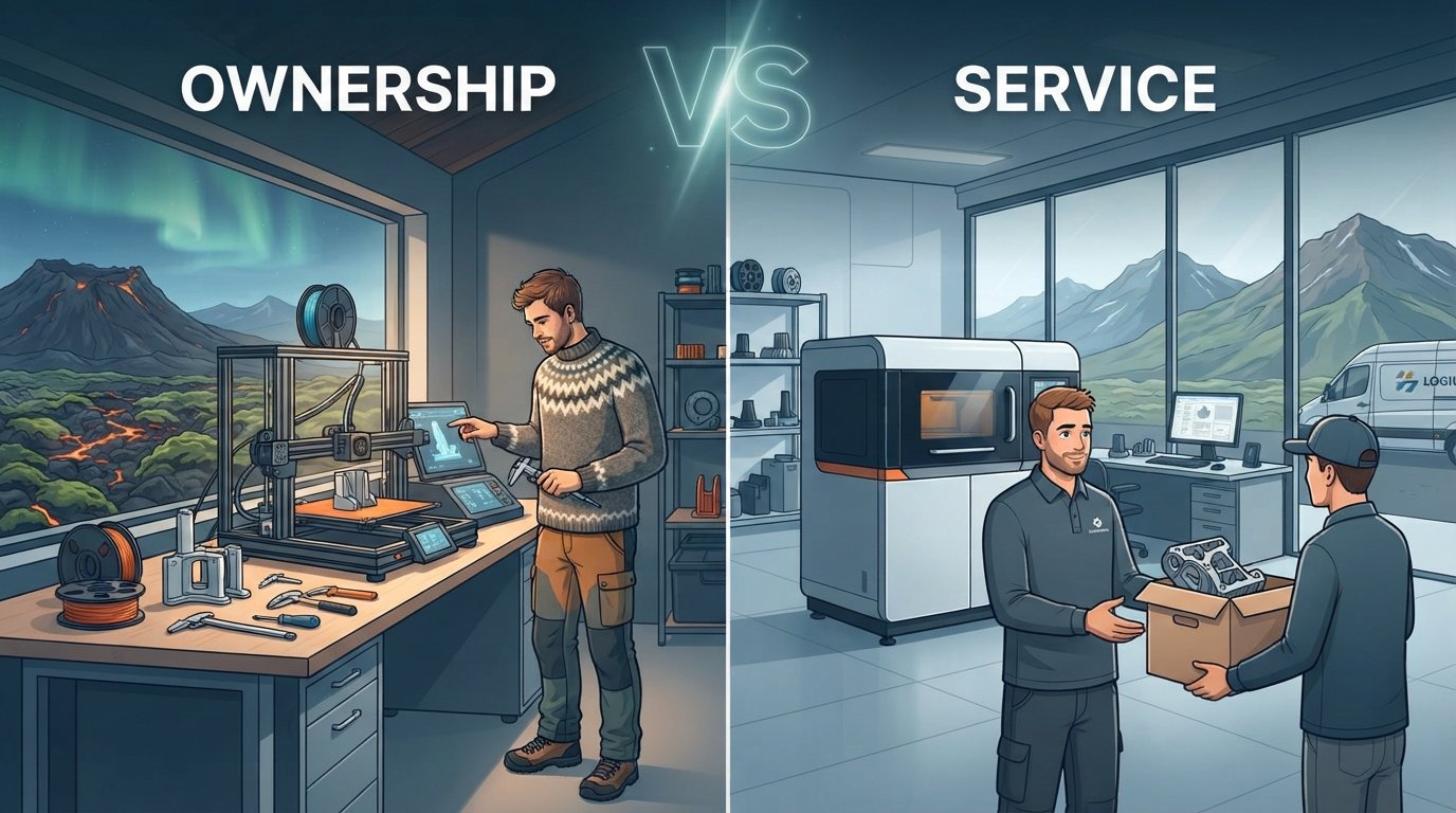3D Printer Ownership vs. Service: What's Best for Iceland?