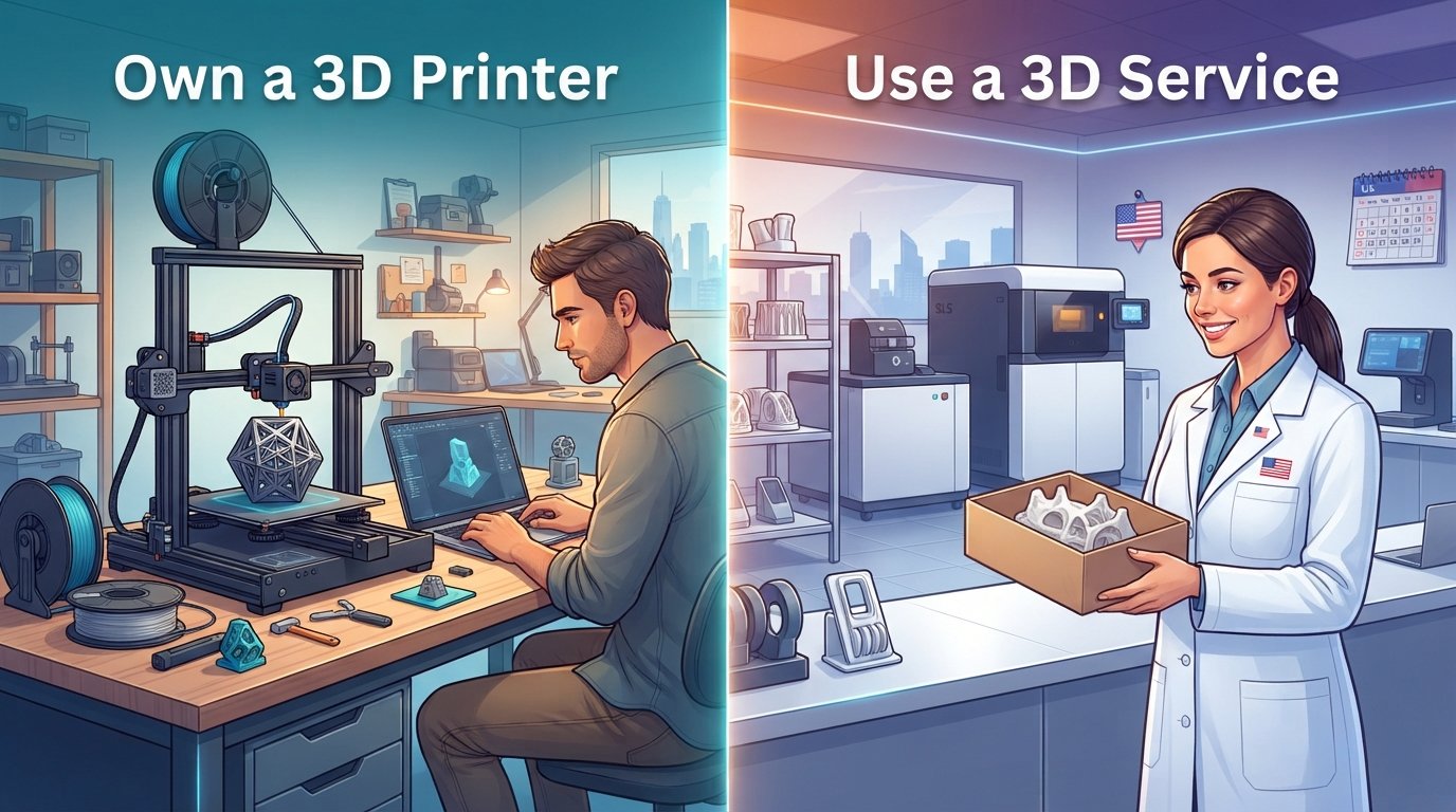 Own a 3D Printer or Use a Service? US Market Guide