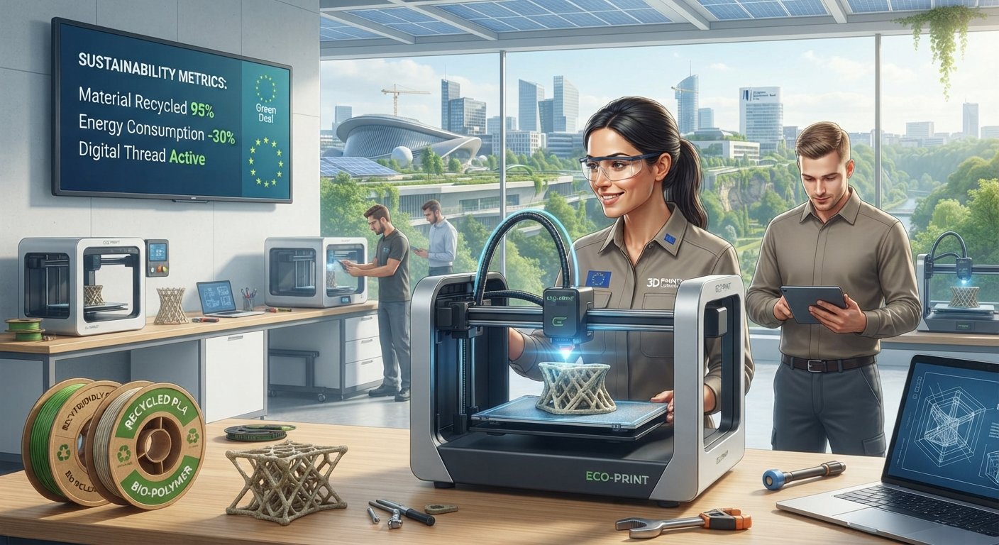 EU Green Deal Focuses 3D Printing on Sustainability and Digital Growth