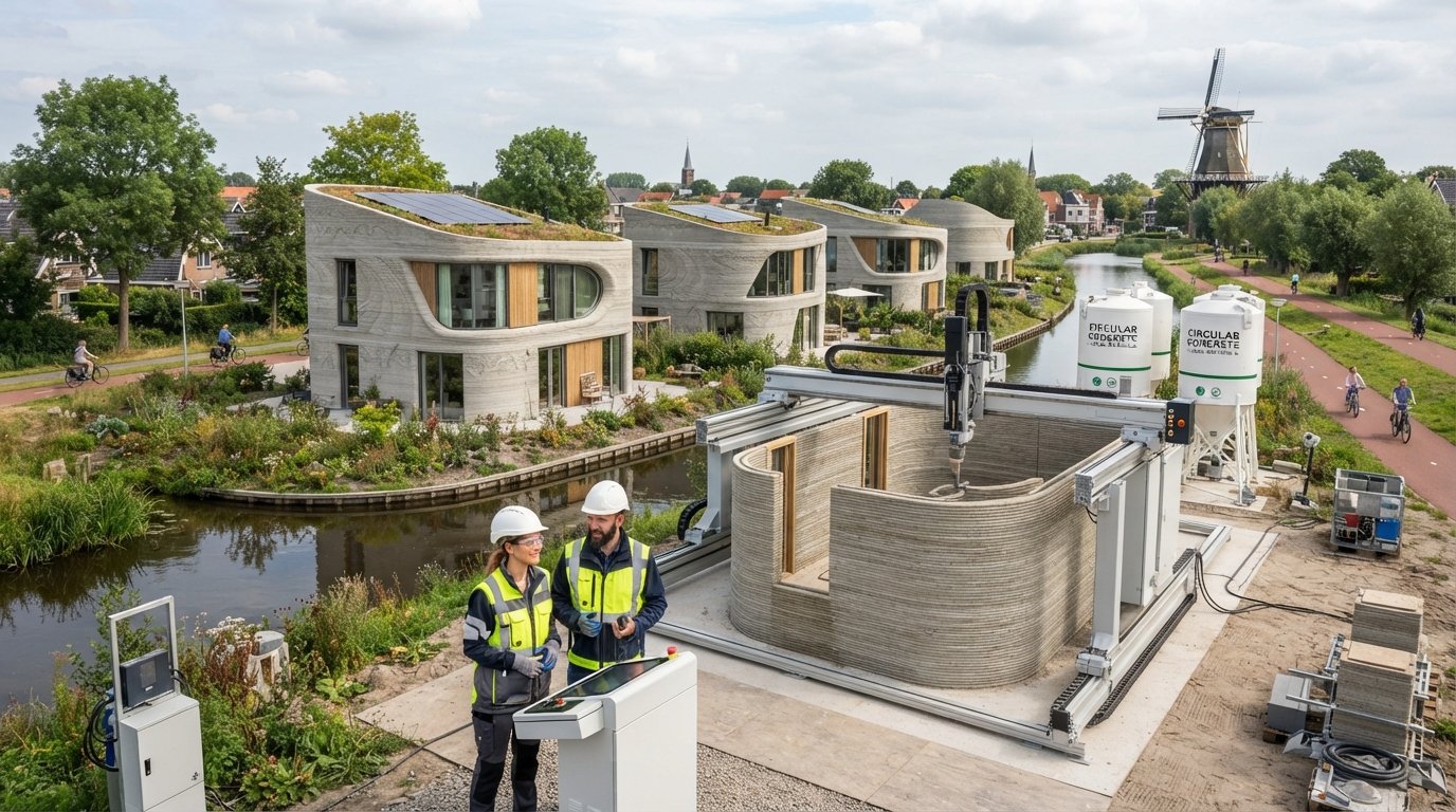 Dutch 3D Printing Powers Circular Economy with Sustainable Housing