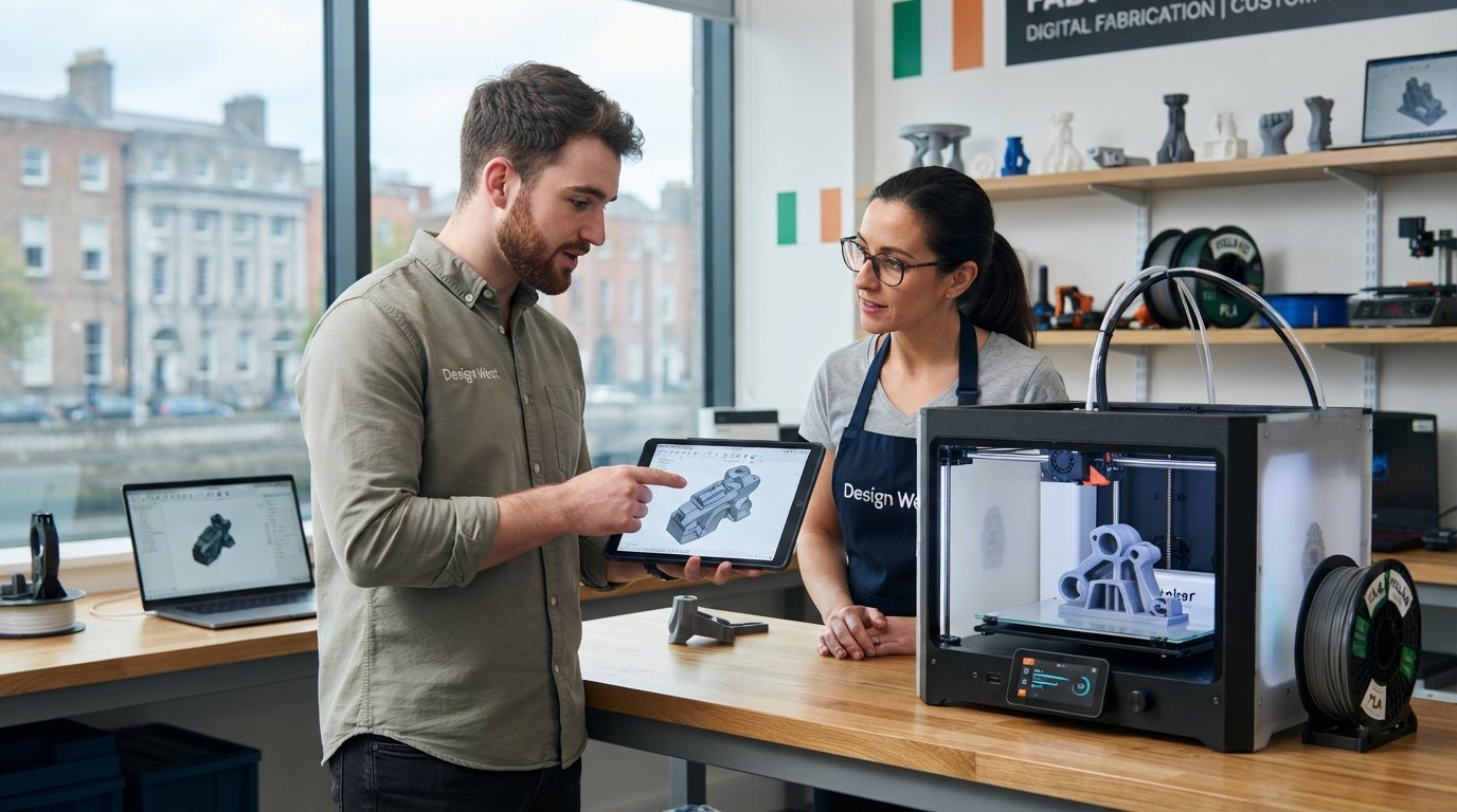 How can I get my custom 3D design printed in Ireland without owning a 3D printer?