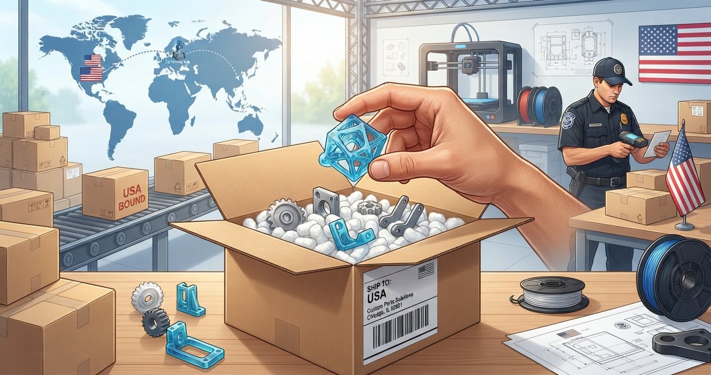 Shipping Custom 3D Printed Parts to the USA: Your FAQ