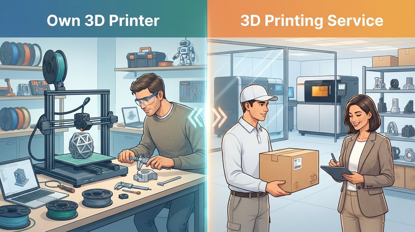 Own 3D Printer vs. Service: A German Cost-Benefit Analysis