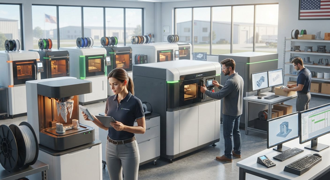 US Industrial Surge Fuels Demand for On-Demand 3D Printing