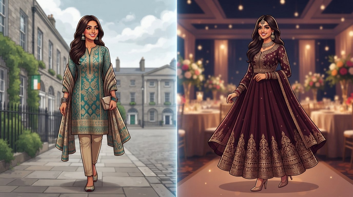 Kurtis vs. Anarkali Dresses: Irish Style Guide for Events