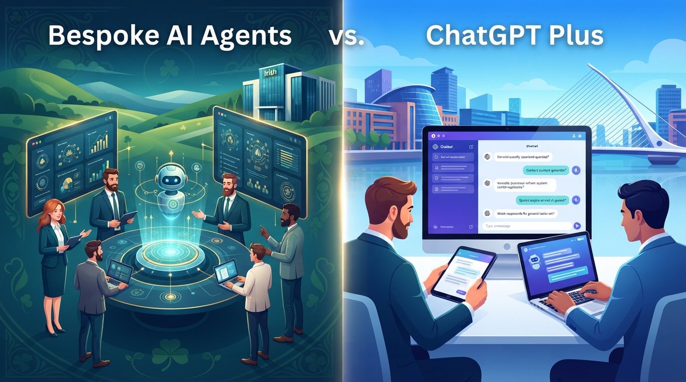 Bespoke AI Agents vs. ChatGPT Plus: Irish Business Efficiency