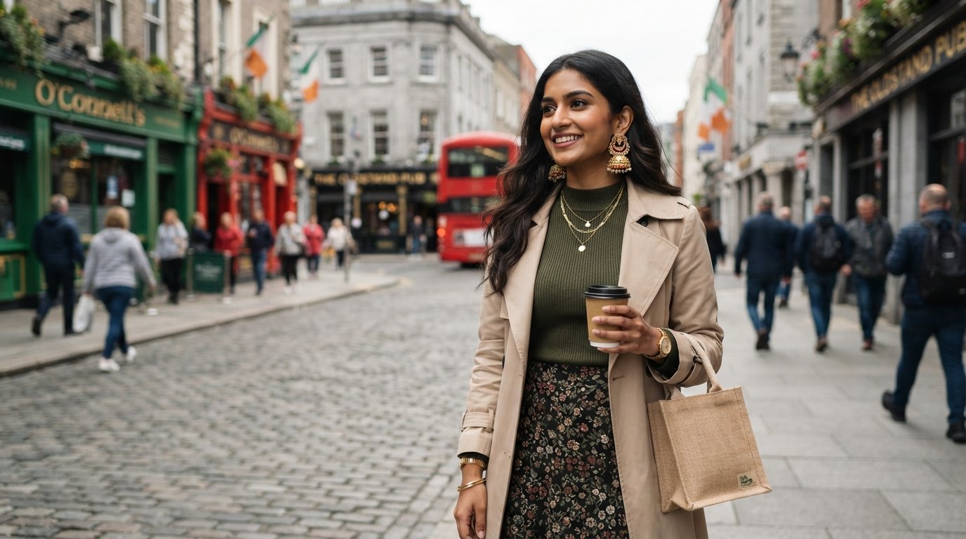 Style Jhumka Earrings: Western & Indian Outfits in Ireland