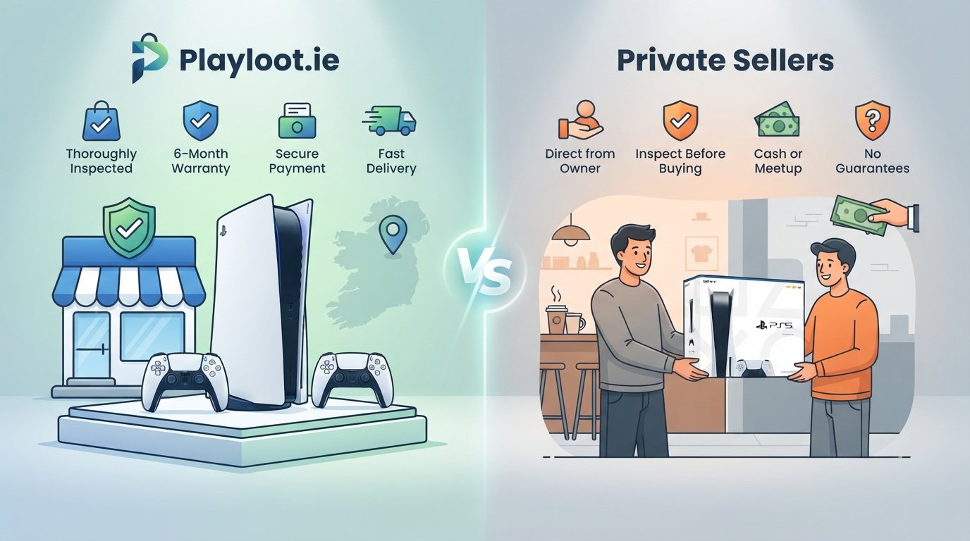 Buy Preowned PlayStation 5 Ireland: Playloot.ie vs. Private Sellers