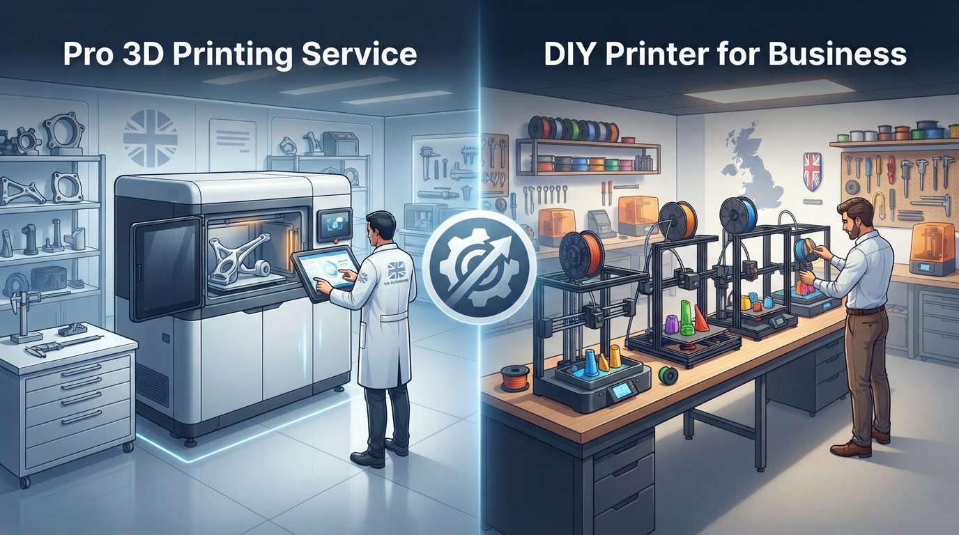 Pro 3D Printing vs. DIY Printer for UK Businesses
