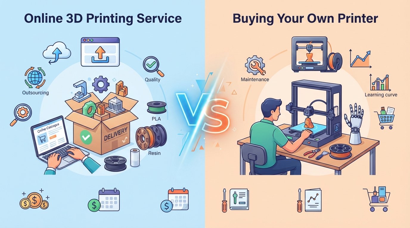 Online 3D Printing Service vs. Buying Your Own Printer: US Guide