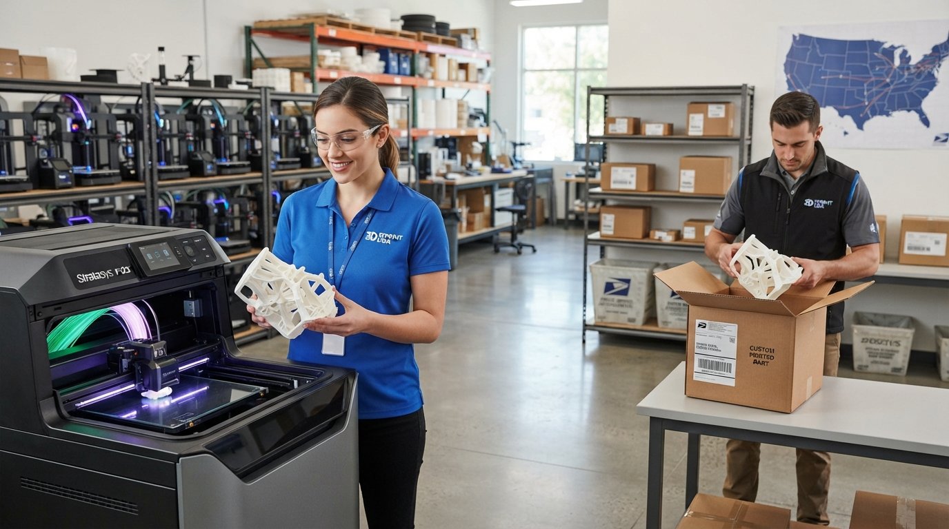 Custom 3D Printing & Shipping Services for the United States