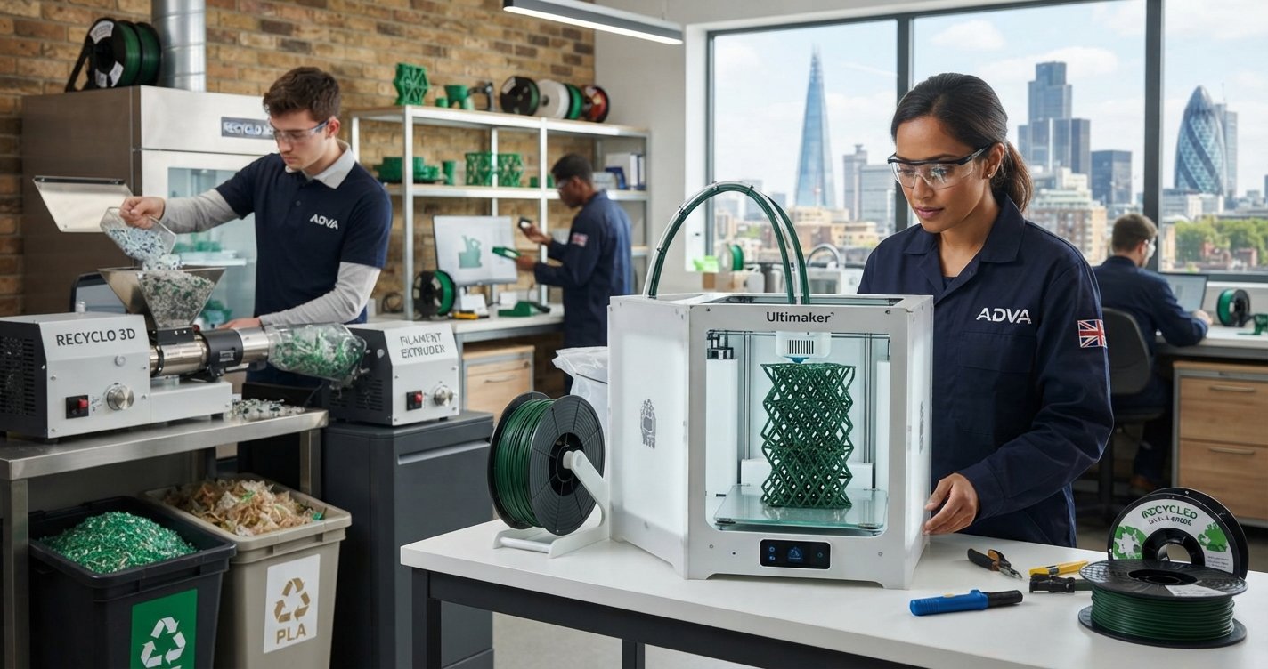 UK Advances Green 3D Printing with Recycling Push