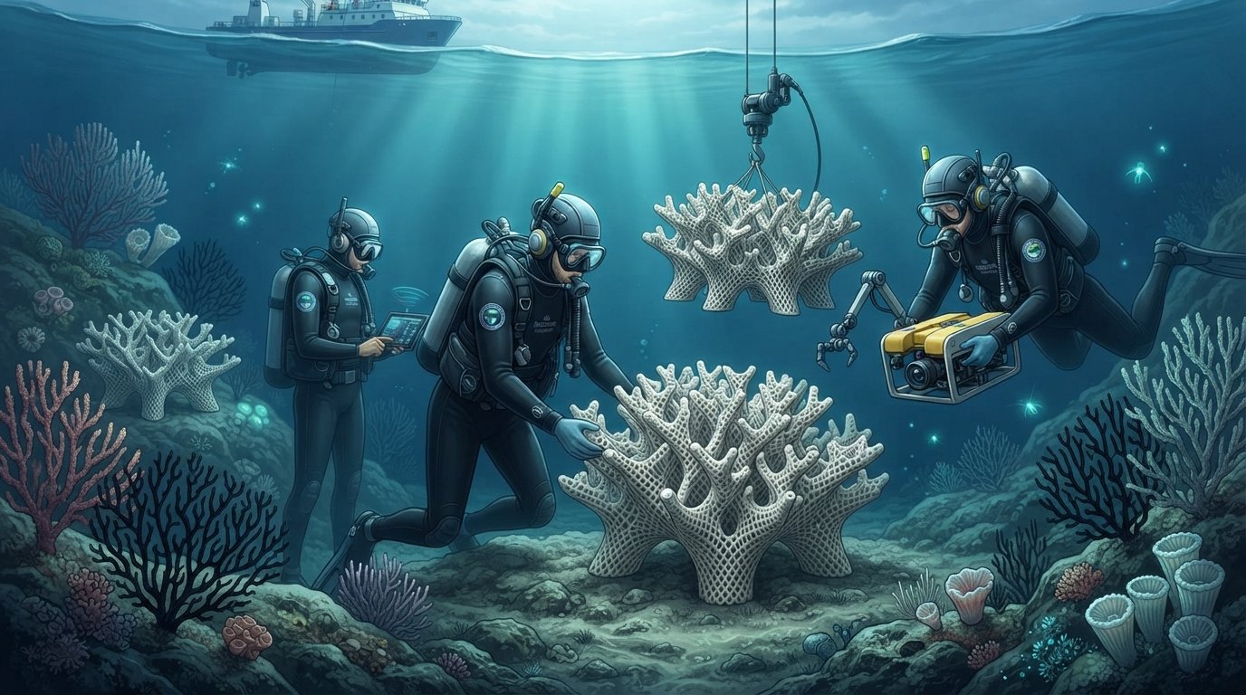 Irish Scientists Deploy 3D-Printed Reefs for Deep-Sea Coral Revival