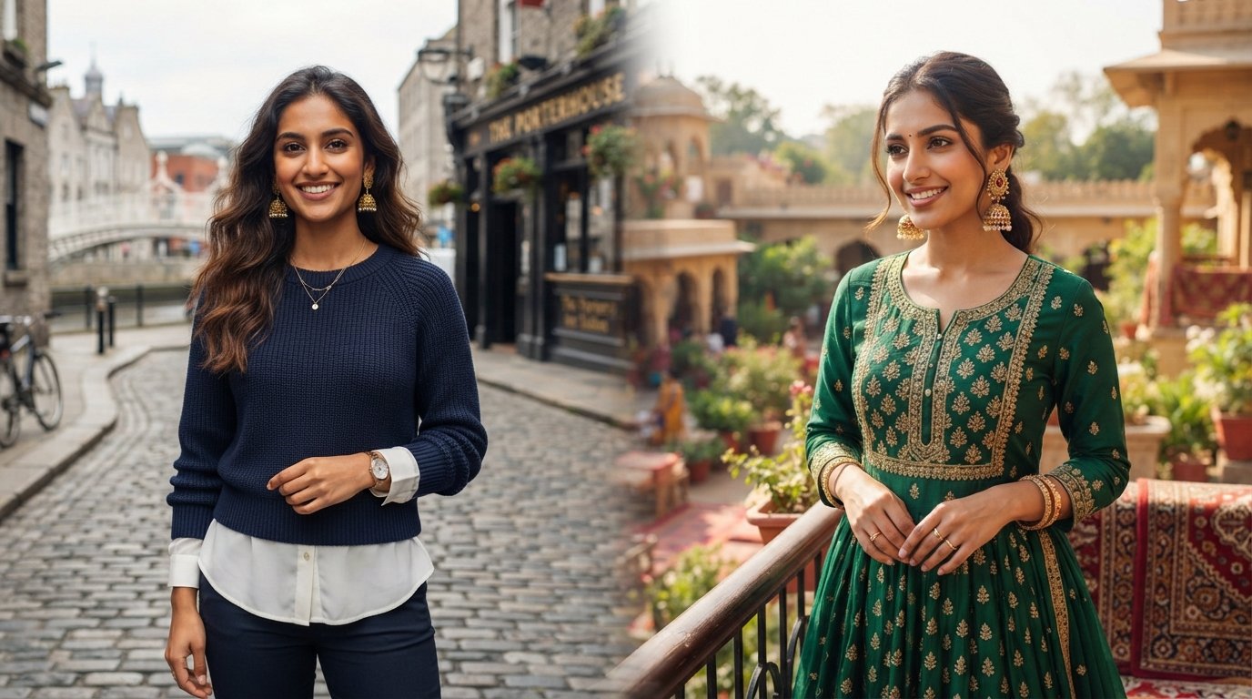 Styling Jhumkas: Elevate Every Outfit, From Dublin to Indian Clothes Germany