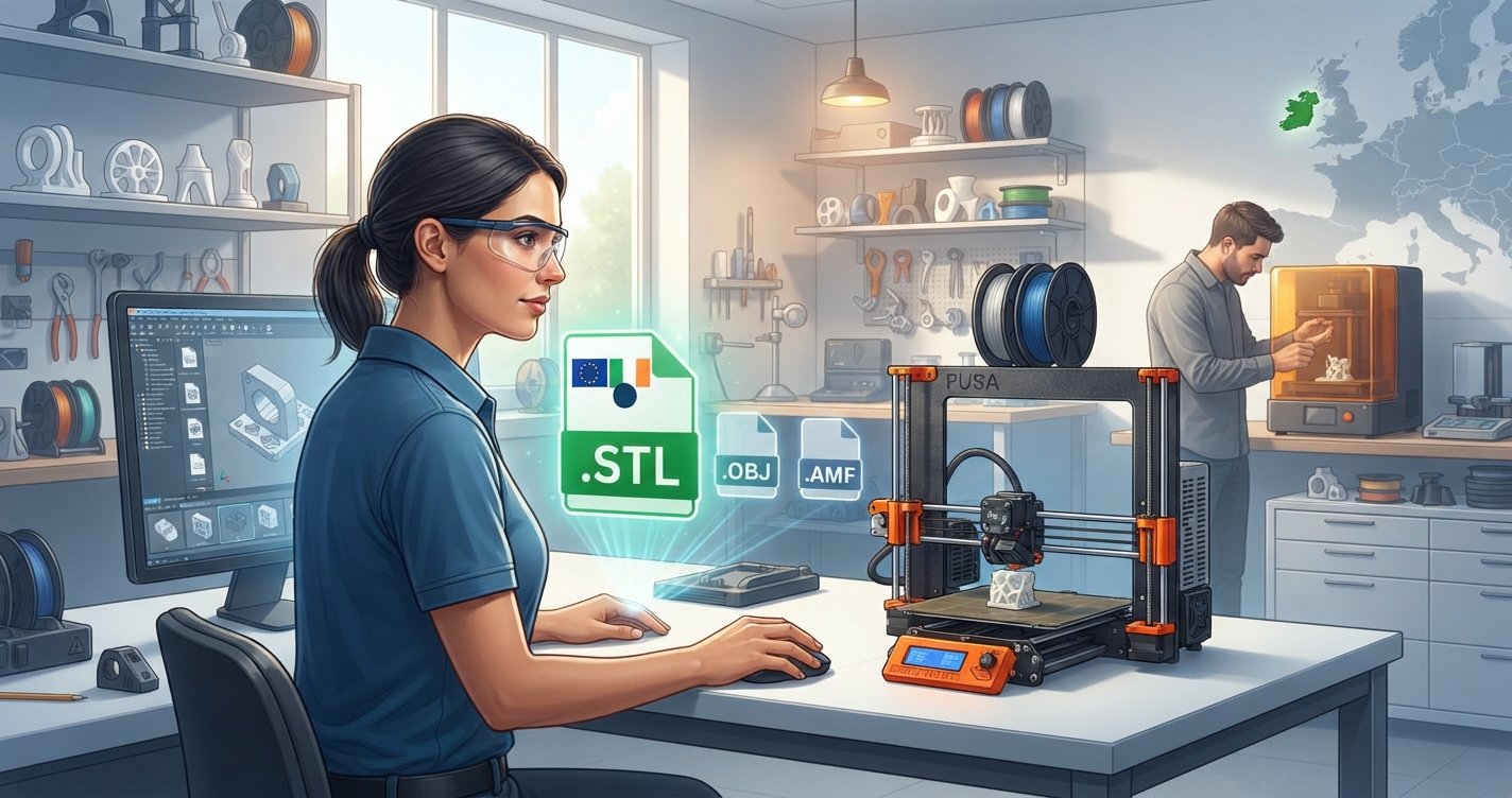 Accepted File Formats for Custom 3D Printing in Ireland & EU