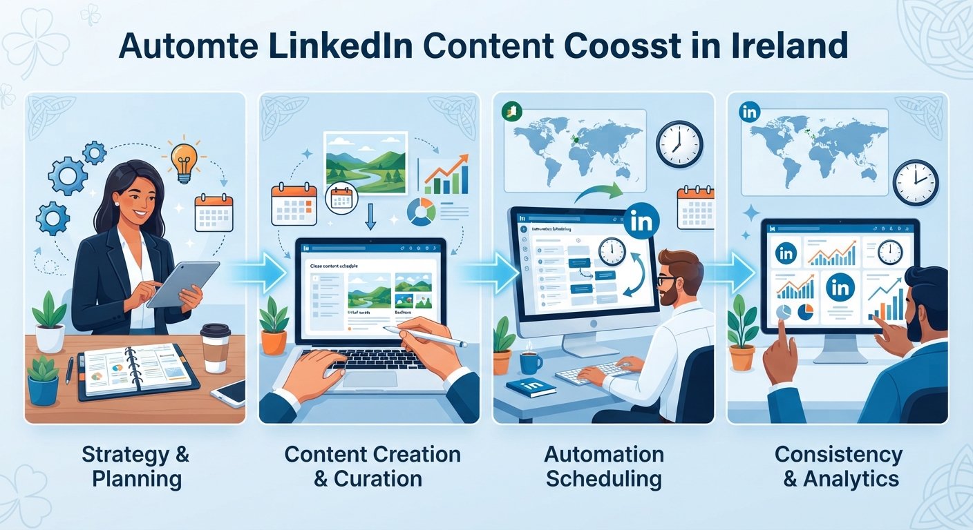 Automate LinkedIn Content in Ireland: Unwavering Professional Consistency