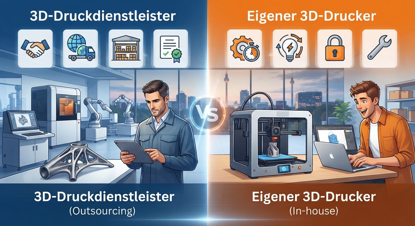 3D-Druckdienstleister vs. Eigener 3D-Drucker: Was ist effizienter für deutsche Start-ups?