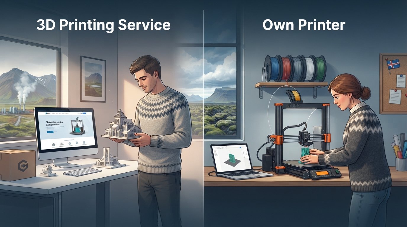 3D Printing Service vs. Own Printer in Iceland: The Smart Choice