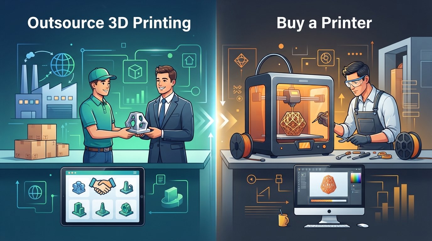Outsource 3D Printing vs. Buy a Printer: The NL Guide