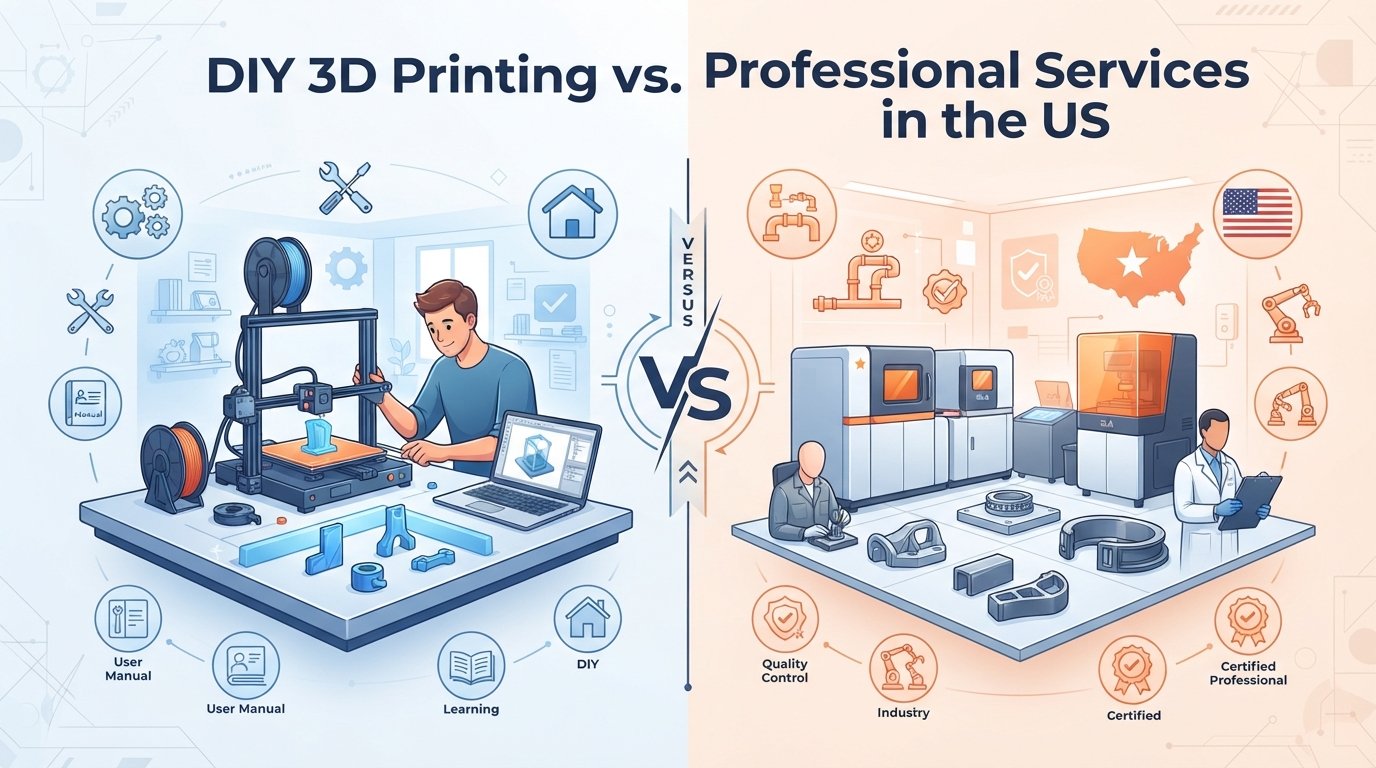 DIY 3D Printing vs. Professional Services in the US