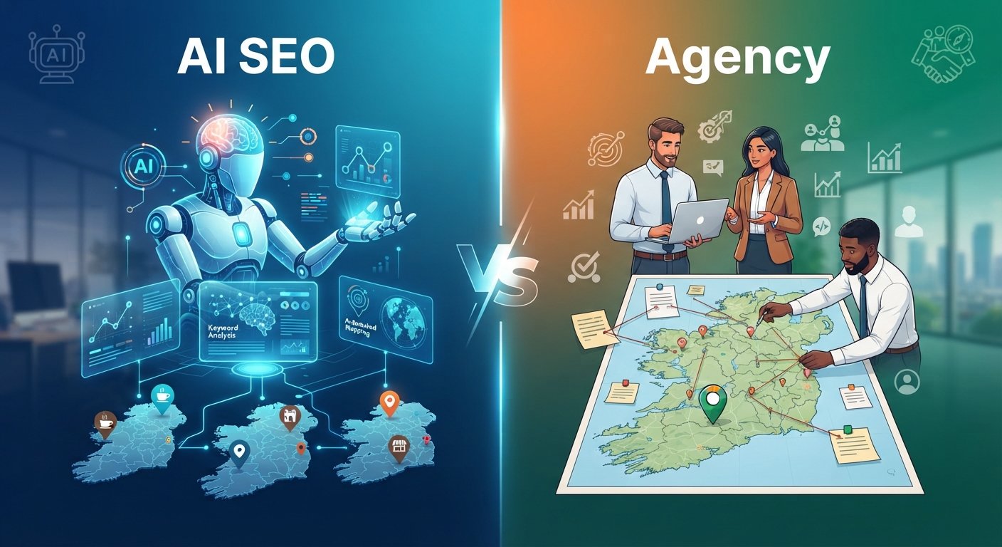 AI SEO vs. Agency for Irish Local Search Optimisation
