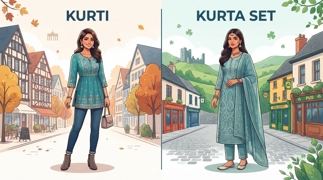 Kurtis vs. Kurta Sets: Your Guide to Indian Clothes in Germany & Ireland