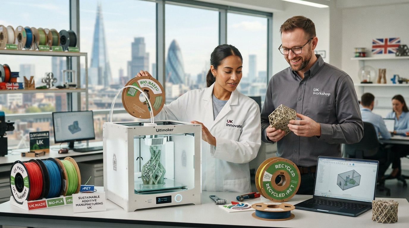 UK Innovators Drive Recyclable & Bio-Based 3D Printing Filament Growth