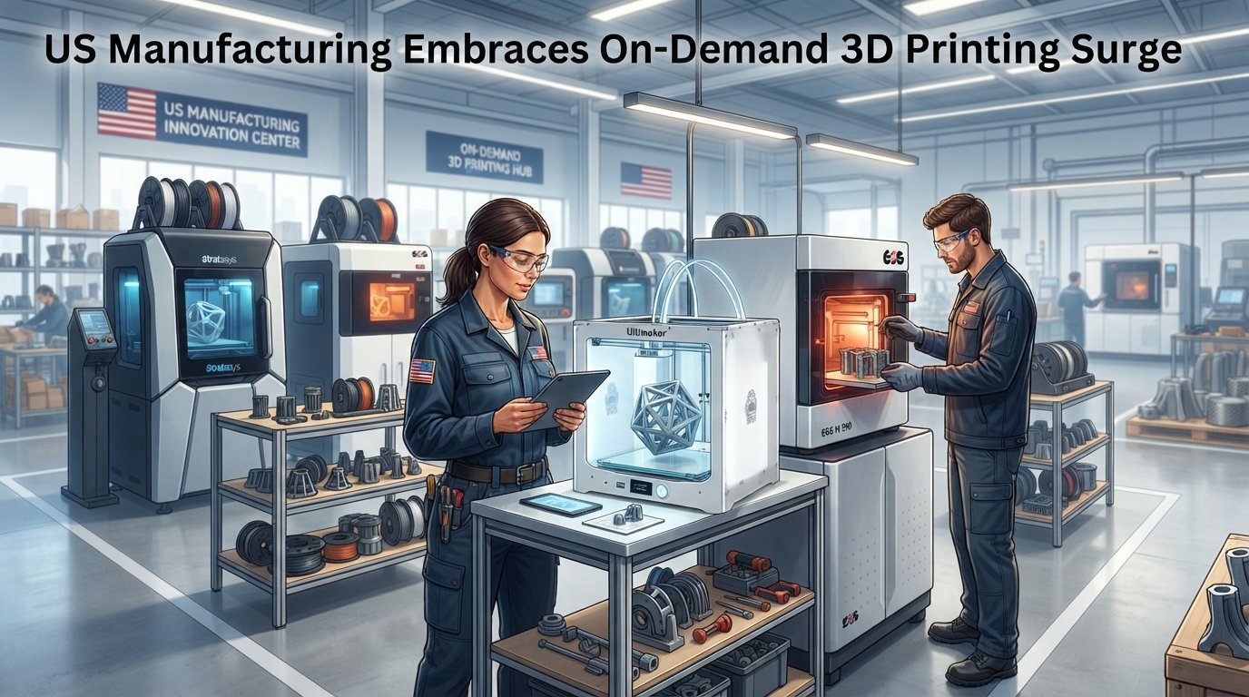 US Manufacturing Embraces On-Demand 3D Printing Surge