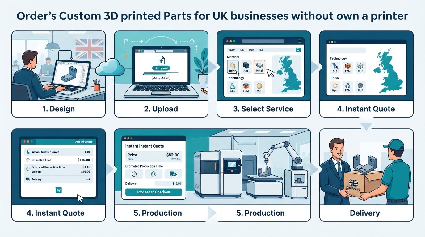 Custom 3D Printed Parts for UK Businesses: No Printer Needed