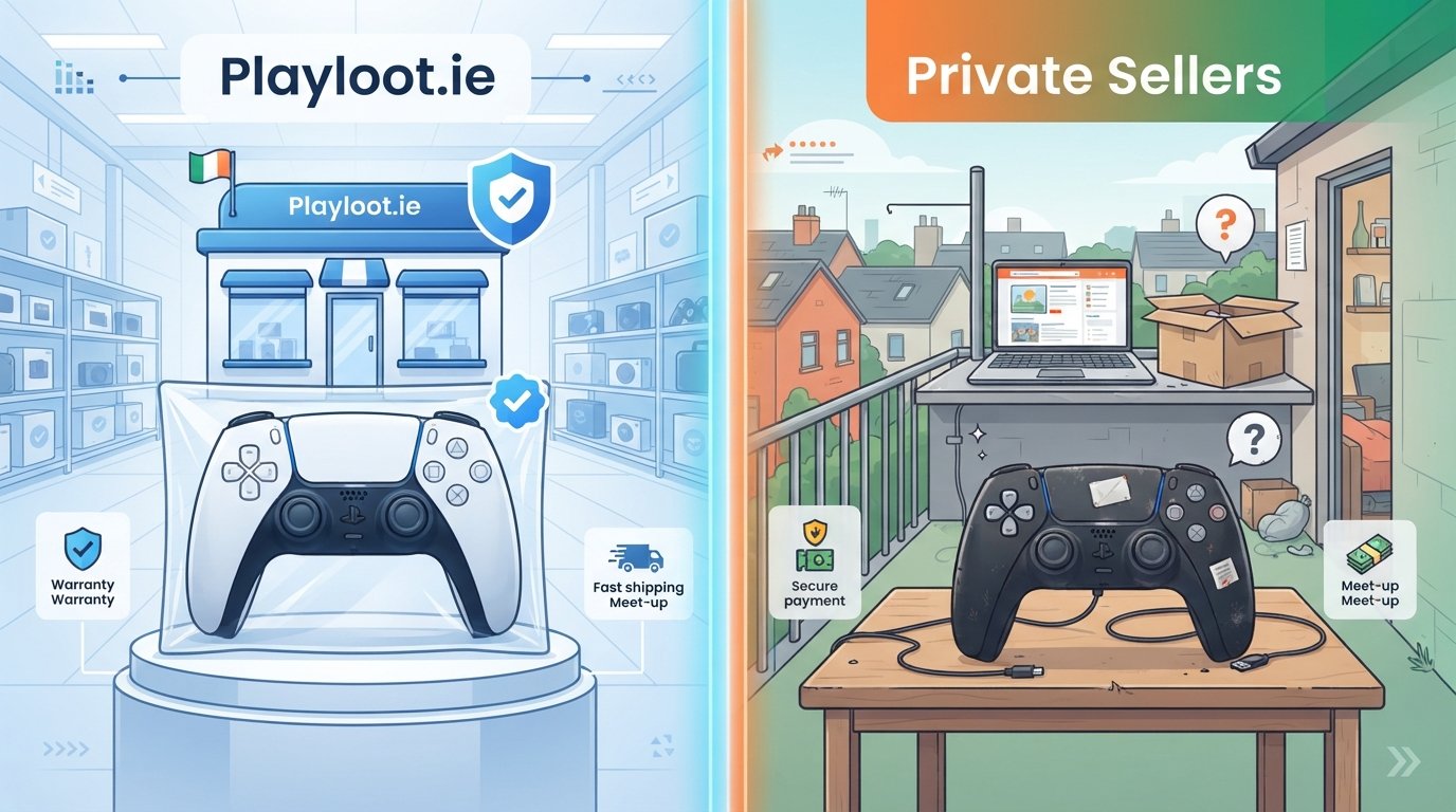 PS5 Controller Ireland Used: Playloot.ie vs. Private Sellers