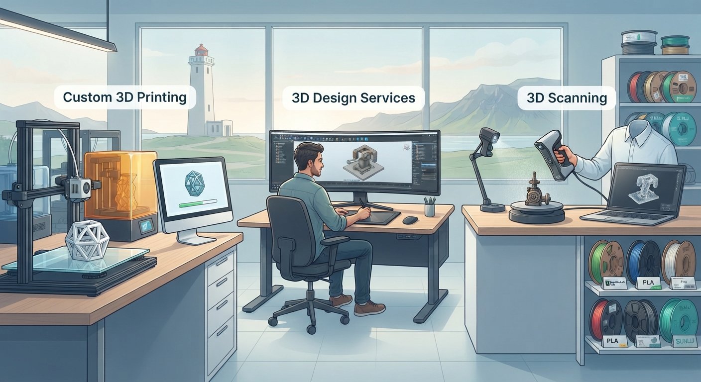 3D Printing Akranes: Custom Services & Filaments
