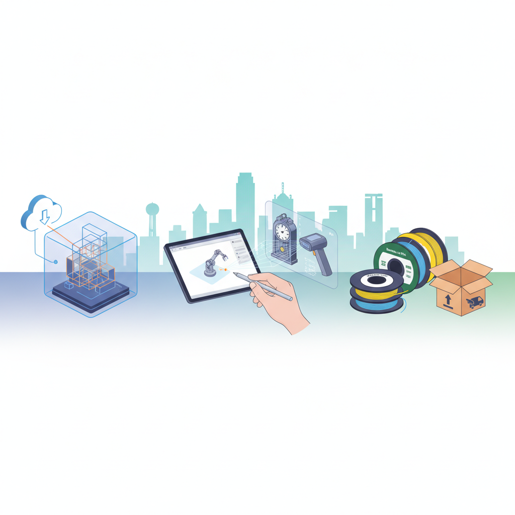 Custom 3D Printing Dallas | Design, Scan, Filaments