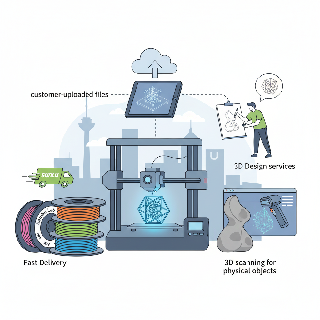 Custom 3D Printing, Design & Scanning in Dortmund